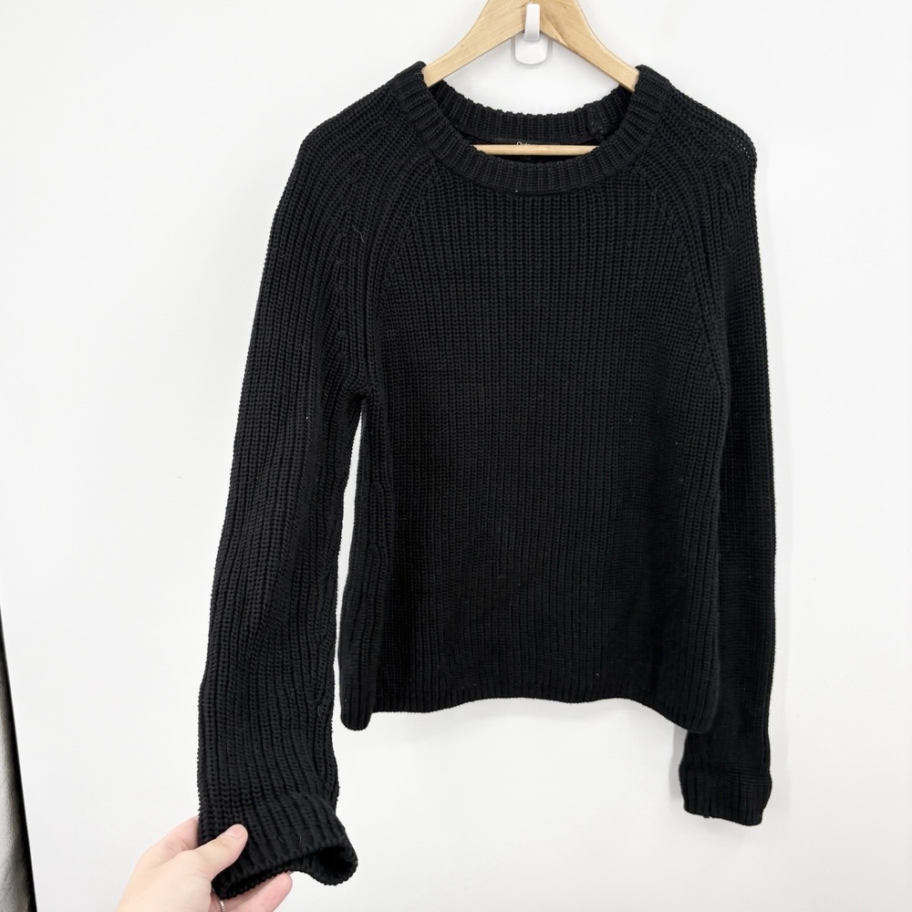 Quince Organic Cotton Fisherman Sweater Womens Small Coastal Minimalist Capsule